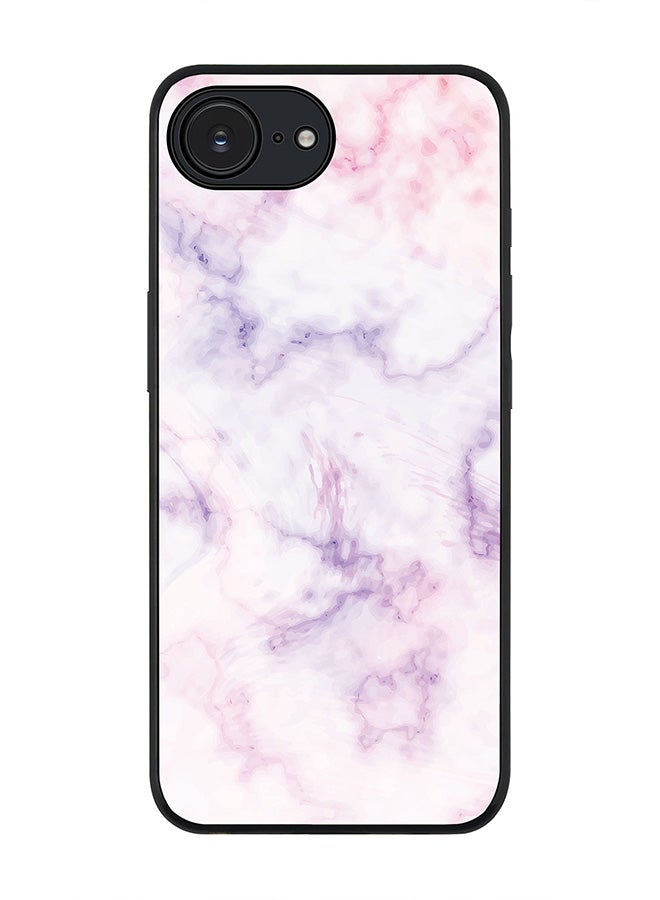 Stylizedd For Apple iPhone 16e Case,Slim fit Camera Protection, Shockproof Thin Phone cover  - Marble Print Cotton Candy - Image 1