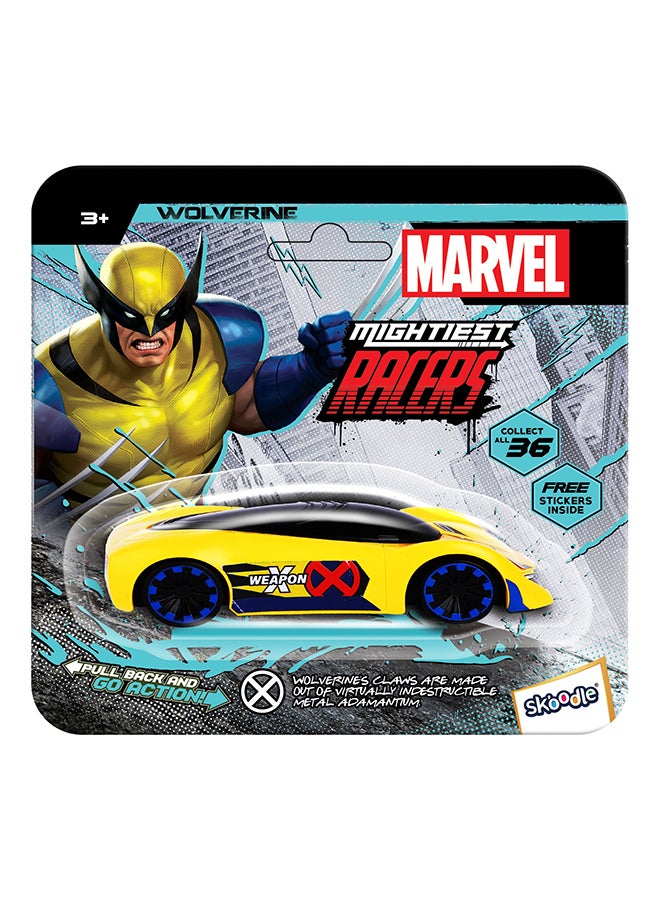 MARVEL Skoodle Pull Back  Mightiest Racer Wolverine - Image 1