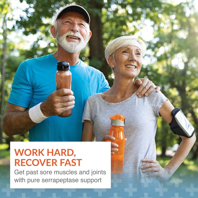 Arthur Andrew Medical, Serretia, Serrapeptase Formula for Muscle and Sinus Support, 90 Capsules - Image 3