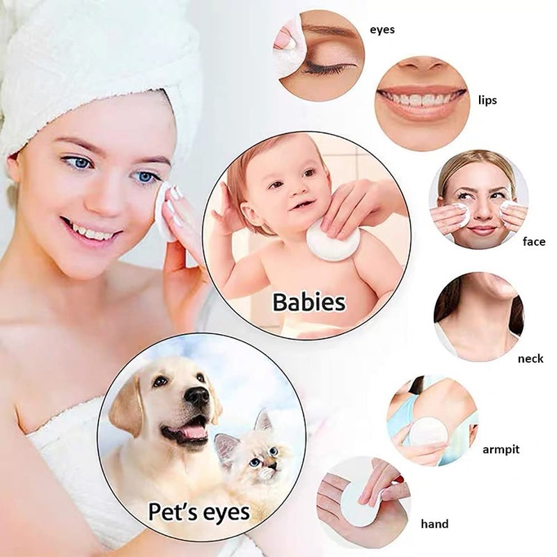MYYNTI MYYNTI Reusable Makeup Remover Pads and Eye Makeup Remover Pads Set Face Wash Sponges for Cleaning Cosmetic Spa Mask Cleansing Sponge for Face Multicolor Makeup REmover Pad1pcs  - Image 4