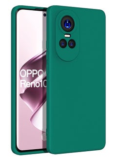 ماركة غير محددة جراب لهاتف OPPO Reno 10 / Reno 10 Pro غطاء سيليكون ناعم مقاوم للصدمات بلمسة نهائية غير لامعة وغطاء خلفي بطانة قماش داخلية مع جراب حماية للكاميرا لهاتف OPPO Reno 10 / Reno 10 Pro 5G  - Image 1