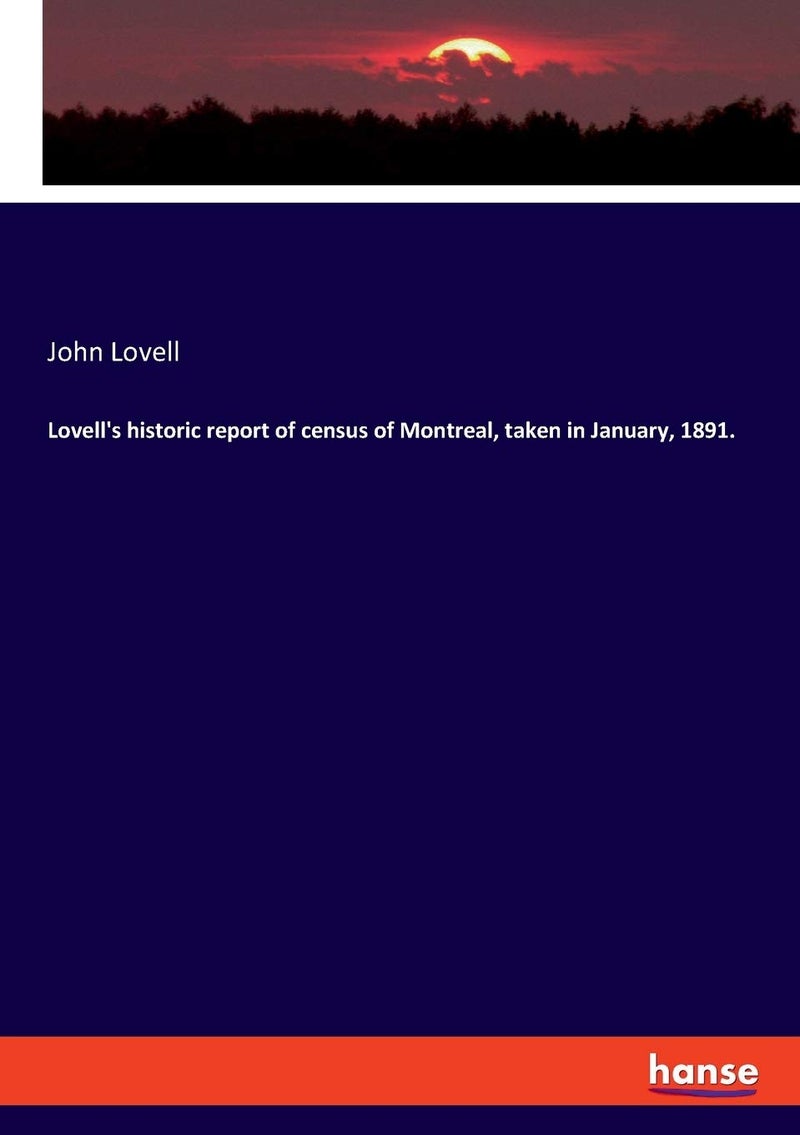 Lovell's historic report of census of Montreal, taken in January, 1891. - Image 1