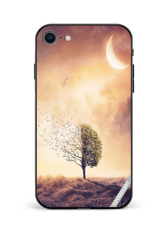 Protective Case Cover For Apple iPhone SE 2022 Nature Design Black