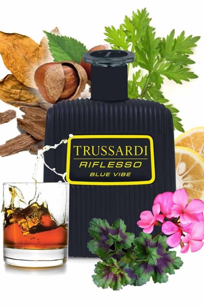 TRUSSARDI TRUSSARDI RIFLESSO BLUE VIBE - EDT - FOR MEN - 100ML  - Image 2