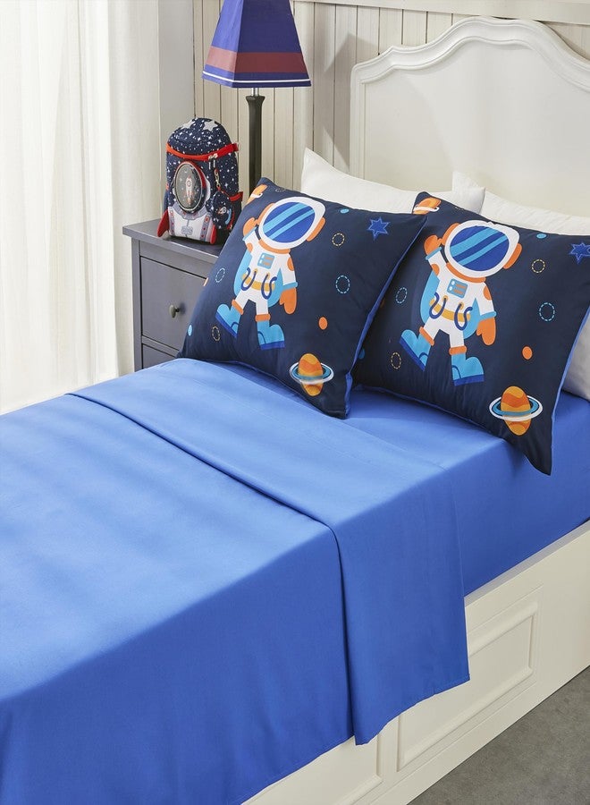 Seward Park Twin XL Bedding Set with Sheet, Space Rocket, Kids Teen Bed in a Bag, Dorm Comforter Sets, Astronaut Navy 5 Pieces - Image 5