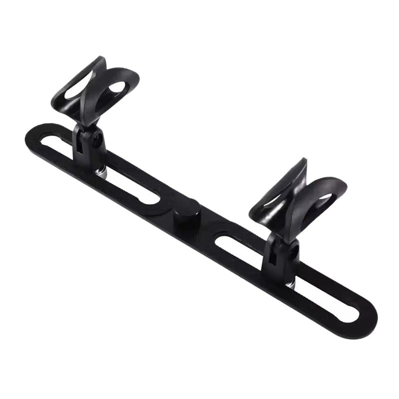 Stereo Array Microphone Stand Mount with 2 Clips for Studio Singing - Image 2