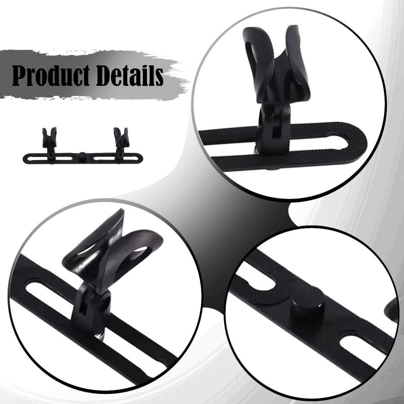 Stereo Array Microphone Stand Mount with 2 Clips for Studio Singing - Image 4