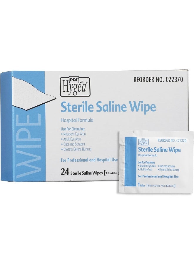 PDI Saline Wipe Hygea Individual Packet Saline Unscented 1 Count - Image 1