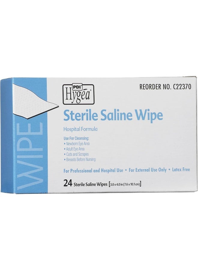 PDI Saline Wipe Hygea Individual Packet Saline Unscented 1 Count - Image 5