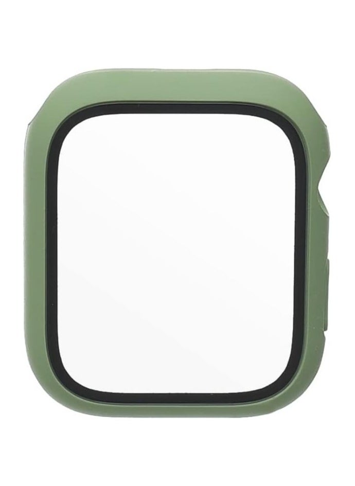 Generic - Classic Smartwatch Tempered Glass Screen Protector Case For Apple Watch Series Se (40mm) - Dark Green - Image 1