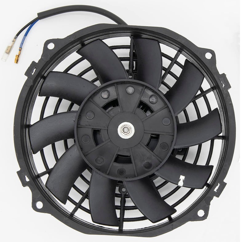 KAKO 7" Electric Radiator Cooling Fan Assembly Kit,Universal High Performance 12V Slim Electric Cooling Radiator Fan with 12V 80W Mount Kit(7 Inch,Black) - Image 2