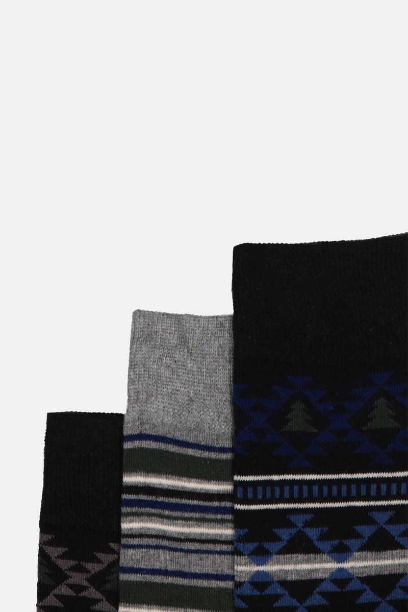 Original Penguin Men 3 Pairs Stripe Crew Socks, Multicolor - Image 2