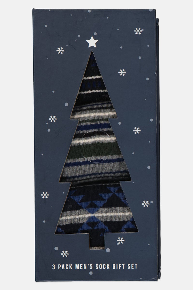 Original Penguin Men 3 Pairs Stripe Crew Socks, Multicolor - Image 4