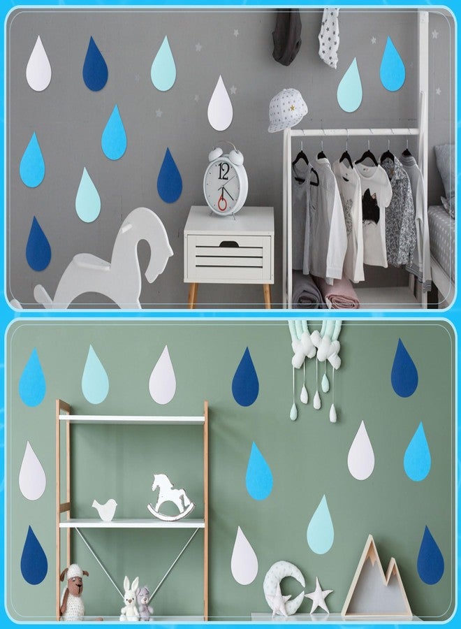 MixTeach 120 Pcs Raindrop Paper Cutouts - Image 4