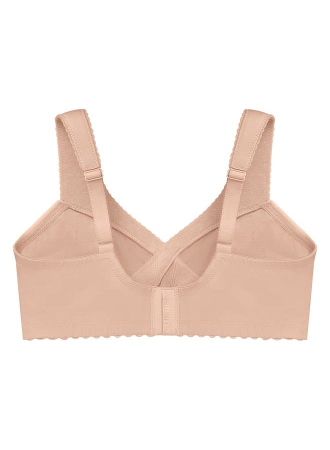 Glamorise Full Figure Plus Size MagicLift Cotton Support Bra Wirefree #1001 Café - Image 4