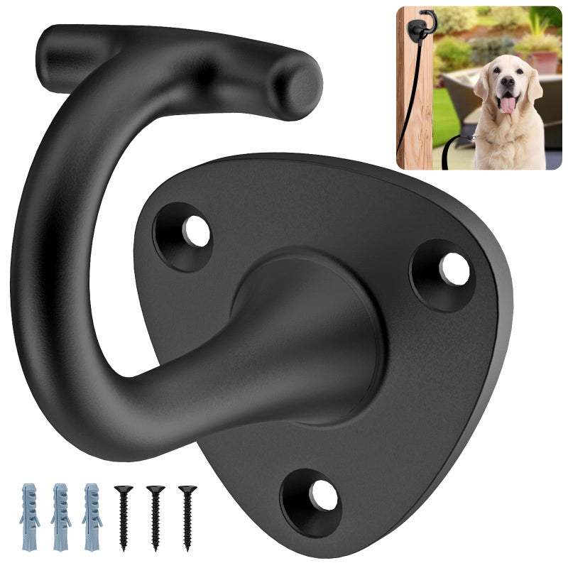 BeneLabel Dog Lead Holder Wall Entrance, Wall Lead Holder for Pet Dog Wall Hanger, Indoor and Outdoor Entrance Wall, Universal for Large/Medium/Small Canine, T Hook - Image 1