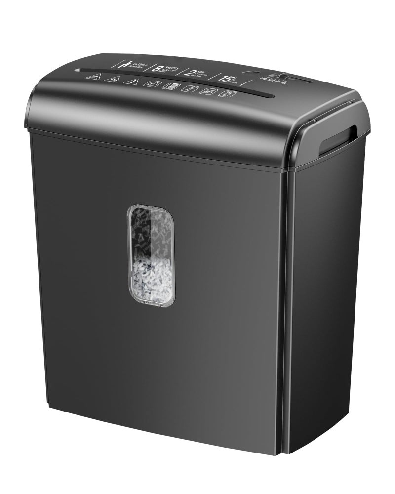 Locksworth 8Sheet MicroCut Paper Shredder P4 High Security 4 Gallon Bin 2Minute Continuous Run Home Small Office Use - Image 2