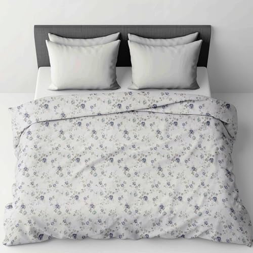 LINENWALAS Premium Printed 100% Cotton Duvet Cover for Double Bed | Double Size Comforter Cover |Rajai Cover | Quilt Cover with Zipper Closure 90 x 100 Inches (Blue Sapphire, Double Size) - Image 2