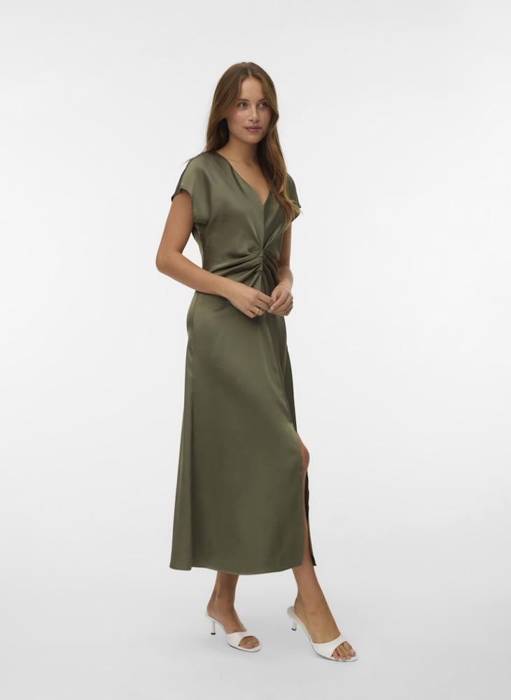 VERO MODA V-Neck Short Sleeve Dress - Image 4