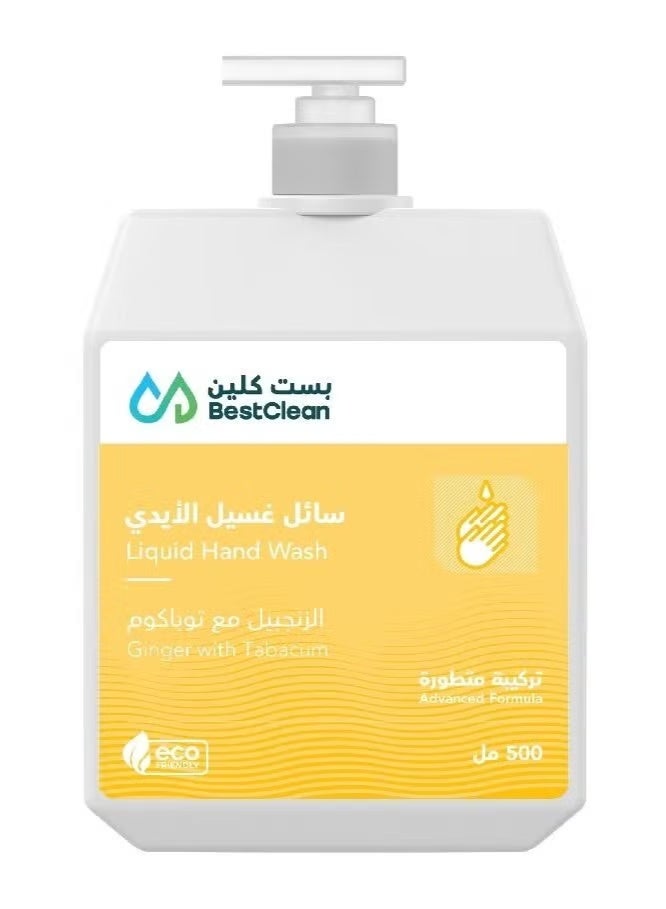 Best Clean Tobacum Hand Wash with Ginger - 500ml