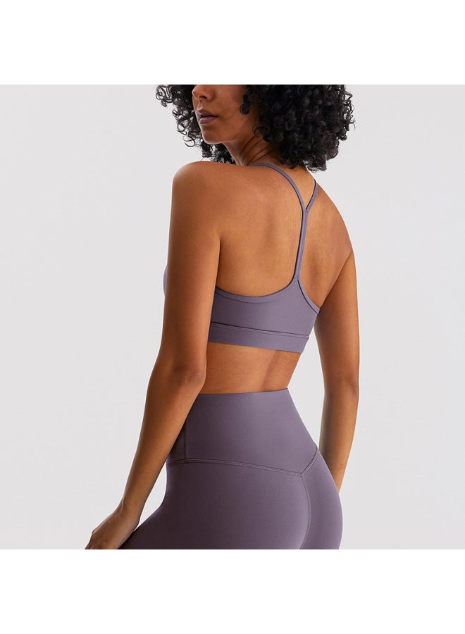 Sports Bra Women's Yoga Vest With Removable Chest Pads Fitness Running Bra Quick-drying Shock-proof Anti-sagging Large Size