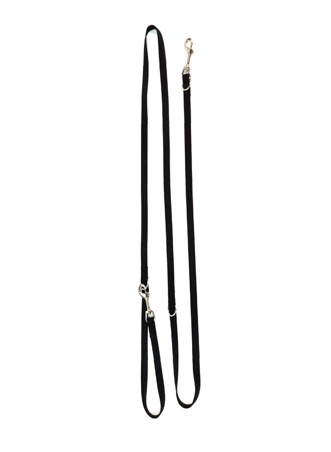 Blue-9 Multi-Function Hands Free Dog Leash, Double Attachment 6 Foot Adjustable Lead for Obedience, Running, and Agility Training, Made in The USA, Black, Small/Medium - Image 1