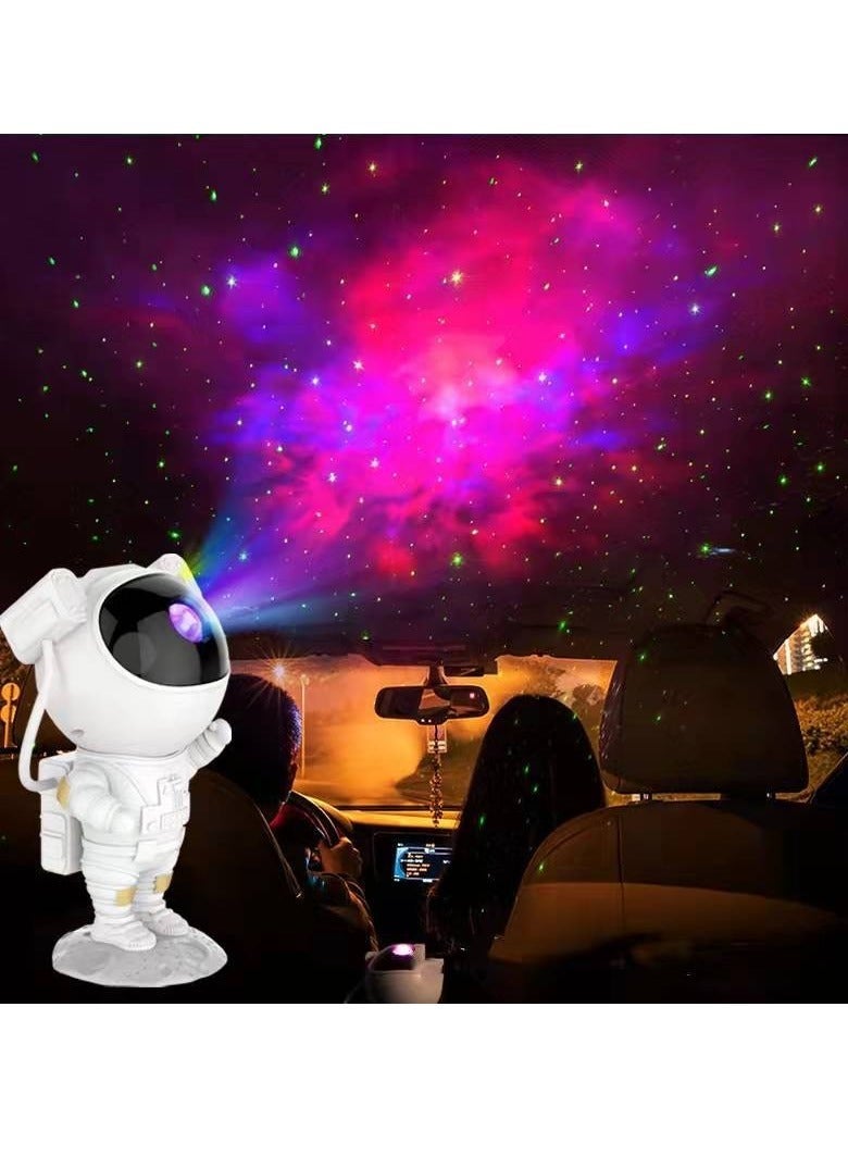 Star Projector Galaxy Night Light - Astronaut Starry Nebula Ceiling LED Lamp with Timer and Remote,  Kids Room Decor Aesthetic 360°Rotation Magnetic Head Light - Image 2