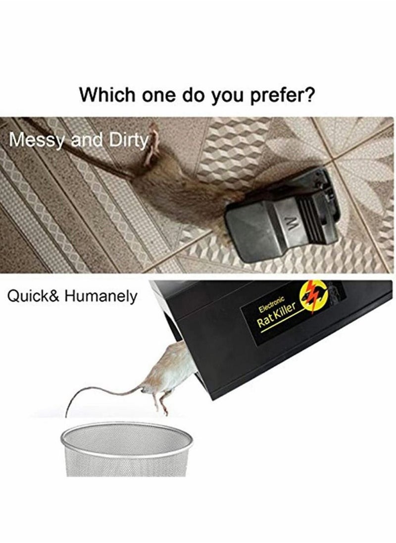 HomarKet - Electronic Rodent Zapper,Humane Exterminating Mice Killer Electric Mouse Trap,7000v Shock Instant Mouse Exterminator - Image 1