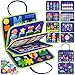 Asten Busy Board Montessori Toys for Toddlers Busy Book Sensory Board Quiet Books Educational Activity Book for 3 4 5 Year Old Gifts for Boys Girls Kids Toddler Travel Toys for Airplane Car Blue - Image 2