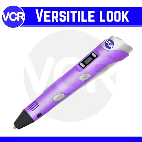 VCR Purple 3D Pen with USB Power | Pack of 3 x 3 Meters + Pack of 10 x 5 Meters in Length | Filament for 3D Pen - Adjustable Temperature for 1.75mm PLA - Perfect for DIY Craft - Image 3