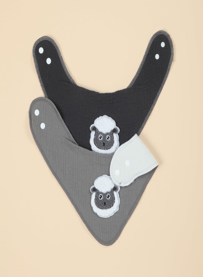 Benoxine Muslin Baby Bibs 12 Pack, Baby Bandana Drool Bibs for Unisex Boys Girls, Soft Absorbent for Teething & Drooling - Image 4