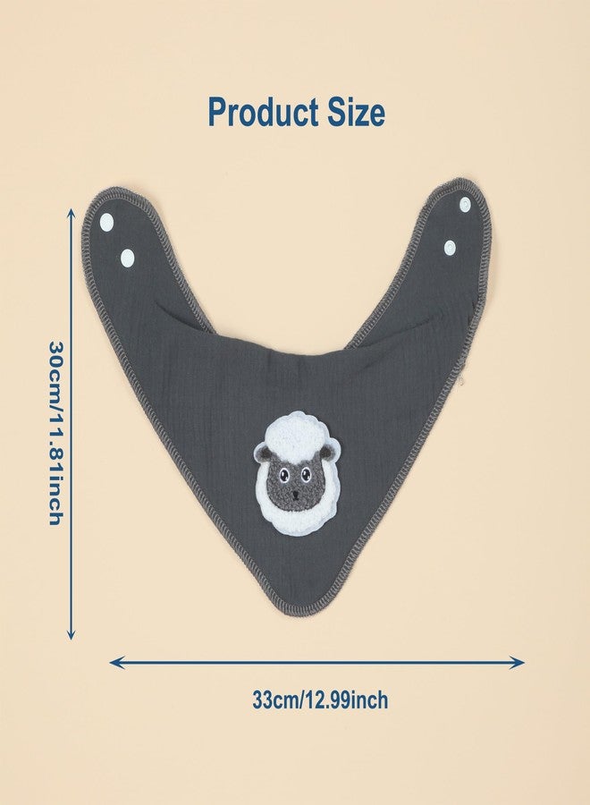 Benoxine Muslin Baby Bibs 12 Pack, Baby Bandana Drool Bibs for Unisex Boys Girls, Soft Absorbent for Teething & Drooling - Image 2