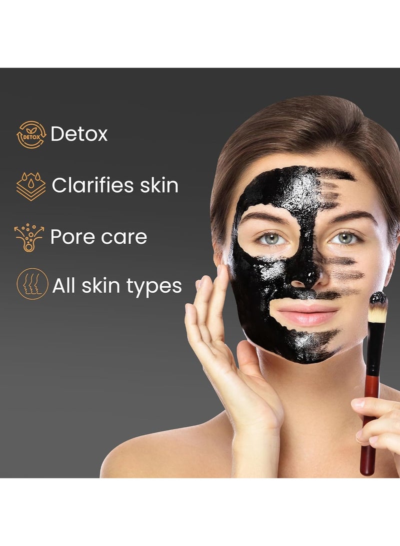 Glamveda Activated Charcoal Peel Off Mask | Cleans Pores, Removes Blackheads & Tanning | Anti Pollution | Pimples| Acne | No Parabens Enriched With Argan Oil & Vitamin E 100gm - Image 5
