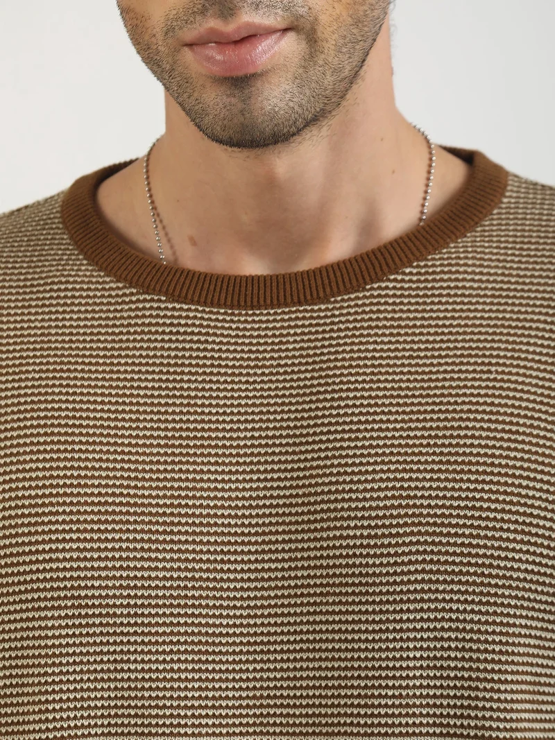 Maniac  Maniac Mens Chameleon Printed Round Neck Half Sleeve Biscuit and Yellow Cotton T-Shirt for Men | Best Price UAE