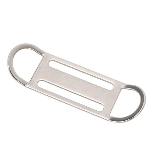 Jauarta 316 Stainless Steel Diving Sidemount Bilateral D Ring Buckle, BCD Webbing Strap Keeper for 2 Inch Strap, Side Mount Fixing Buckle for Scuba Diving, Freediving and Snorkeling - Image 3
