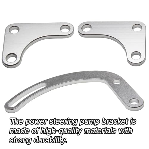 YIUIY for SBC Power Steering Pump Bracket Adjustable Compatible with Chevy 350 Small Block LWP Long Water Pump - Image 4