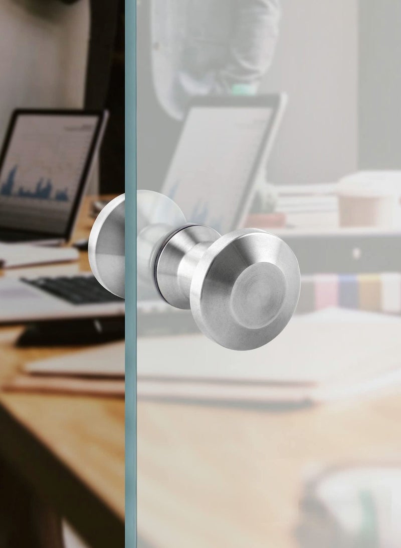 Y&D Shower Glass Door Handles, 304 Stainless Steel Bathroom Pull Knob with Stain Finish for Solid Back-to-Back Double-Sided Handle - Image 3