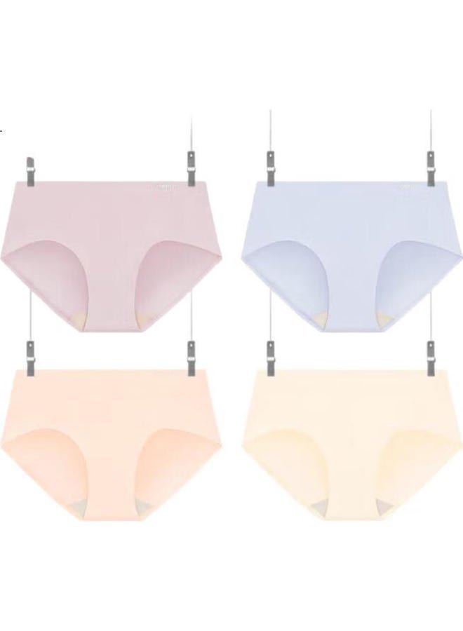 Hongdou Women'S Modal 7A Antibacterial Silk Crotch Triangle Panties 4-Pack【Spring/Summer 25 New Arrivals】 - Image 2