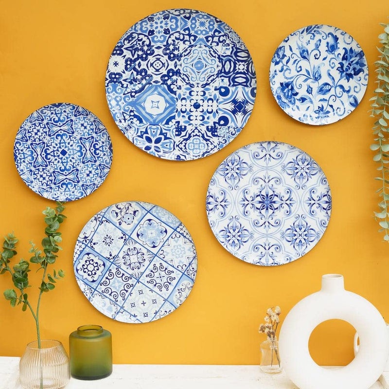 RITUALISTIC Portugese Wall Plates Paintings Perfect Home Decor and Wall Decor Items for Your Hall and Living Room Set of 5 Gift items - Image 4