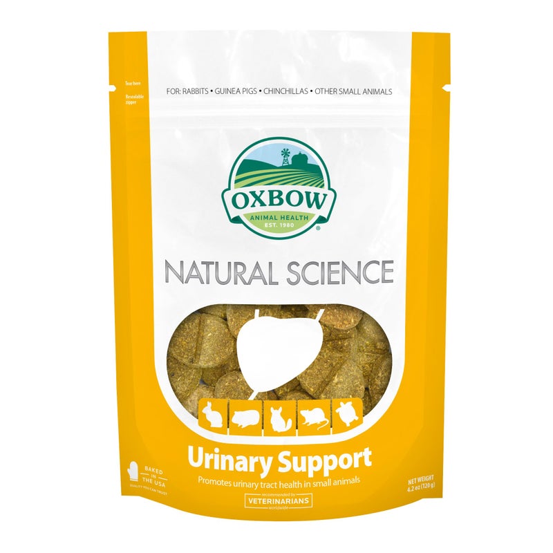 Oxbow Natural Science Urinary Support, Urinary Supplement for Rabbit & Guinea Pig, Made with Oxbow Timothy Hay, Includes Cranberry, Astragalus Root, Pumpkin Seed, Made in USA, 4.2 oz Bag - Image 1