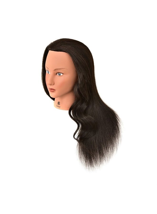 HairZtar Human Hair 18 " Mannequin Head Hairdresser Training Head Manikin Cosmetology Head - CASEY +C - Image 2