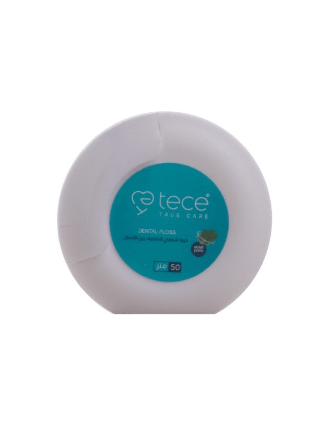 TECE Waxed Dental Floss – Mint Flavor – 50 Meters - Image 4