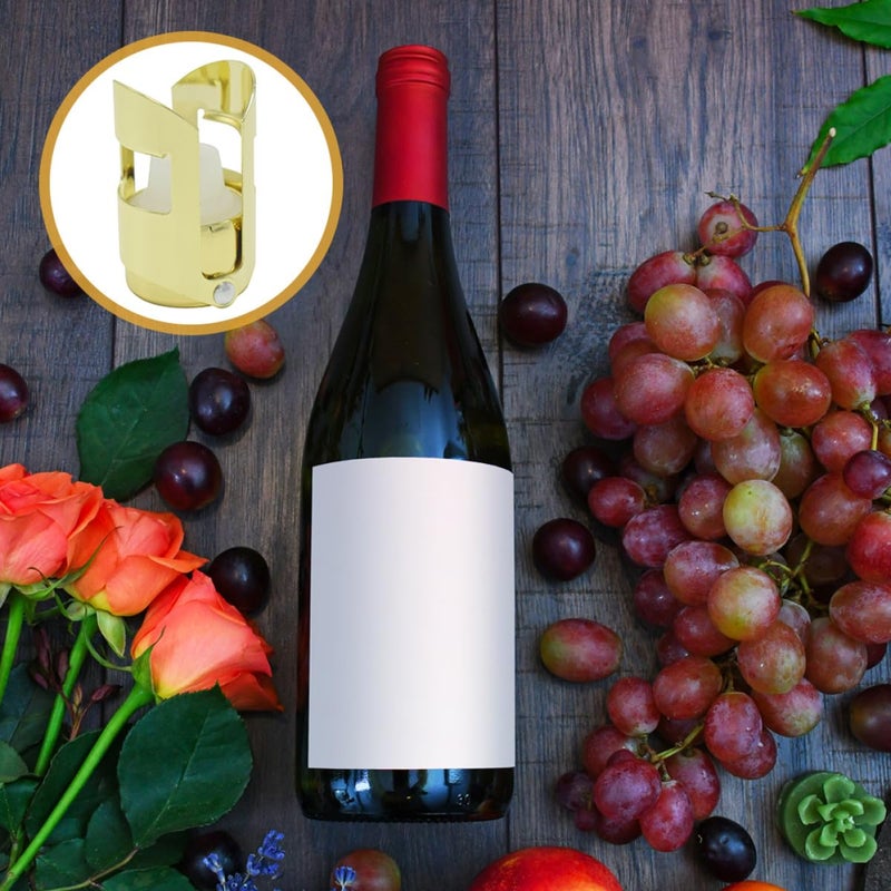 Stainless Steel Wine Stopper With Gold Electroplated Finish Kitchen Restaurant Home Use - Image 4