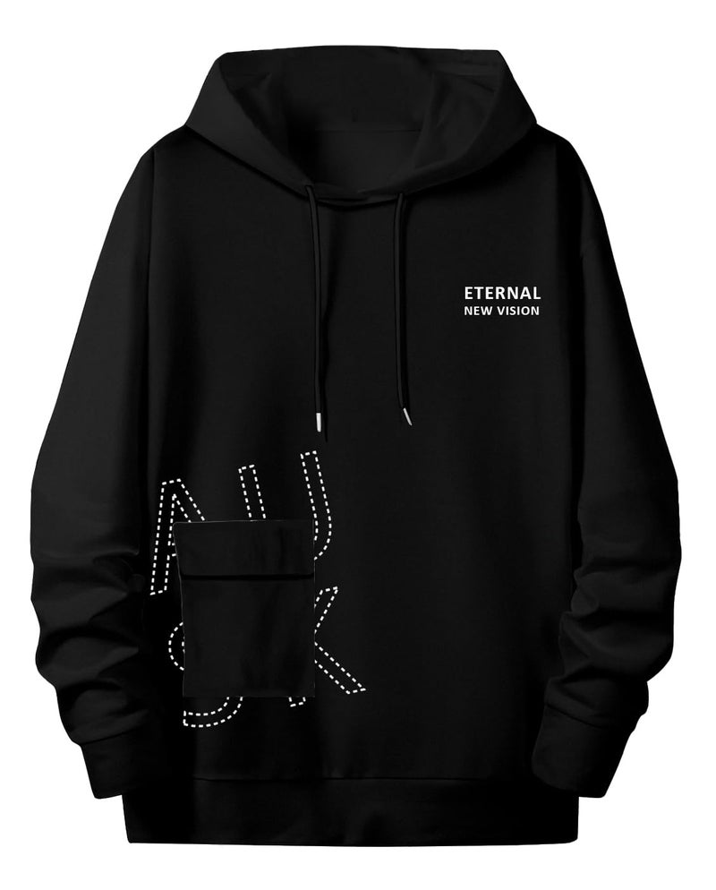 AUSK Mens T-Shirt || Hoodies Full Sleeves Tshirt Color-Black - Cotton Blend Regular - Image 1