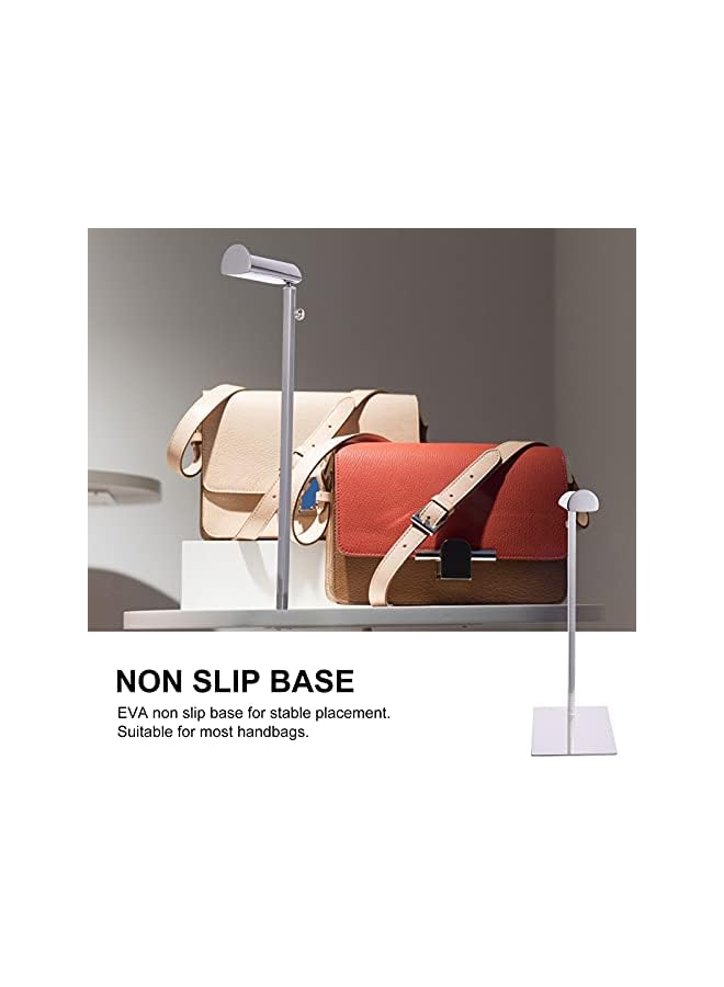 The Bros Bag Display Rack Adjustable Handbag Display Rack Stand Single Hook Purse Display Stand Metal Jewelry Rack - Image 4