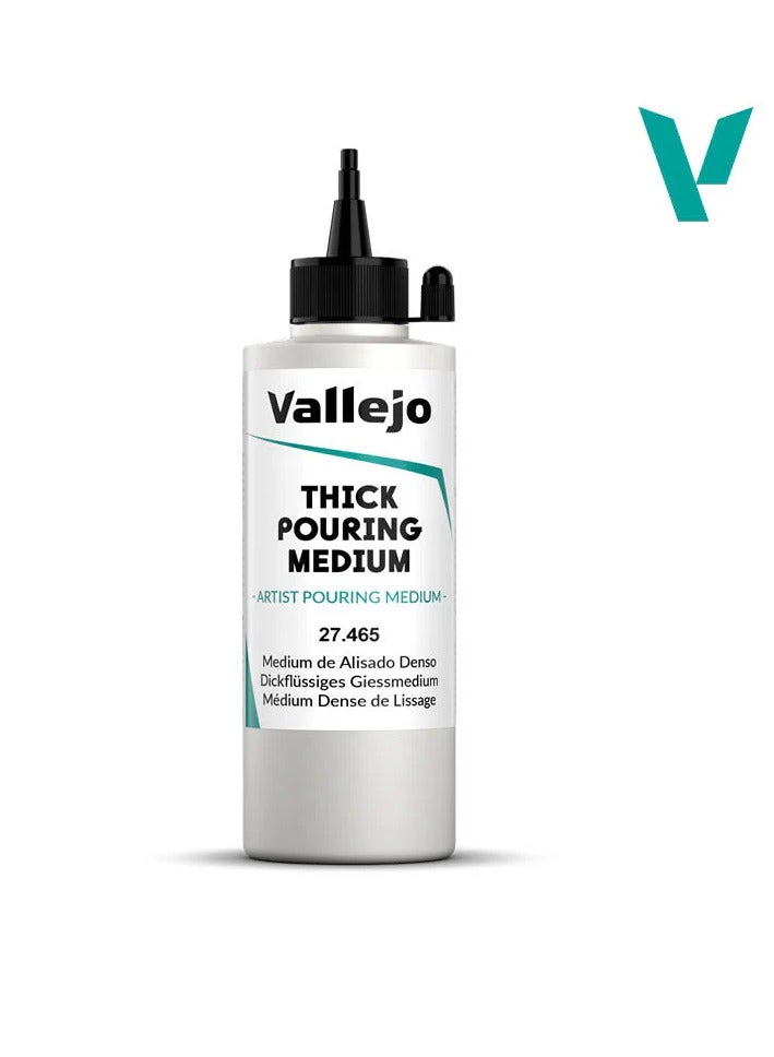 وسط صب سميك 27.465 - وسط أكريليك عالي اللزوجة للرسم السائل، والصب، والوسائط المتعددة - 200 مل