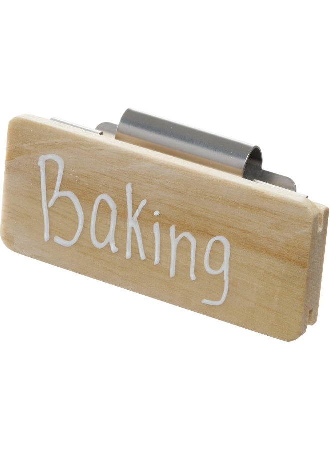 InterDesign IDESIGN ROSANNA PANSINO Bin Clip (3 pack) Wood - Image 1