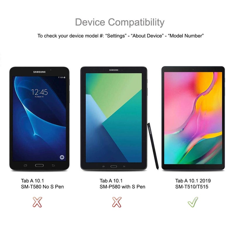 Supershieldz (3 Pack) Designed for Samsung Galaxy Tab A 10.1 (2019) (SM-T510 Model) Screen Protector, High Definition Clear Shield 0.23mm (PET) - Image 3