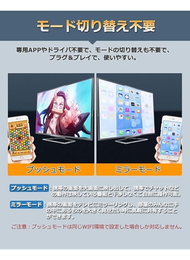 إني كاست محول عرض لاسلكي HDMI بدقة 1080P للتلفزيون، دونجل نسخ شاشة متوافق مع هواتف iPhone وAndroid - Image 4
