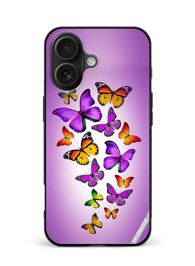 VR CREATIVE Protective Case Cover For Apple iPhone 16 Plus Mix Butterflies Design Multicolour